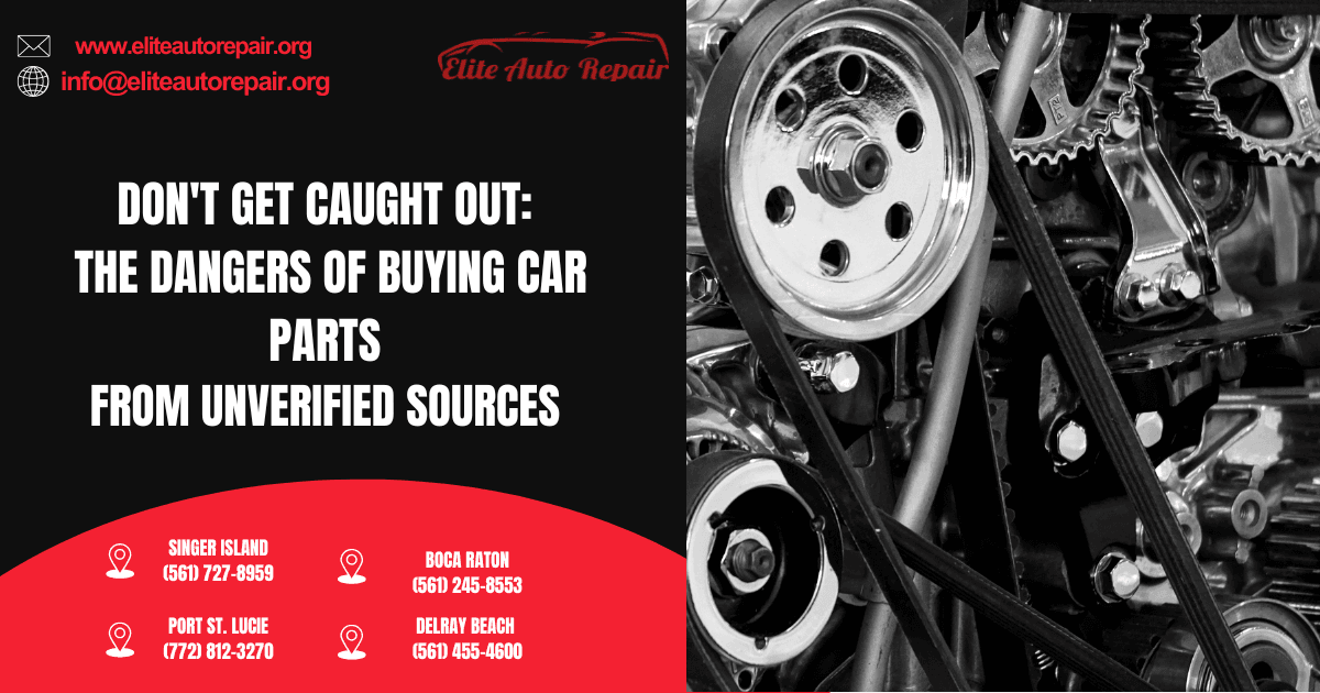 Don't Get Caught Out: The Dangers of Buying Car Parts from Unverified Sources
