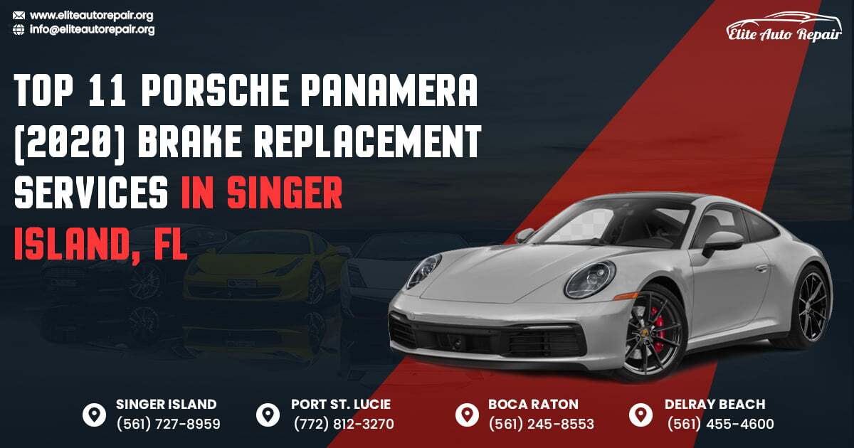 "Top-rated brake replacement services for 2020 Porsche Panamera in Singer Island, FL. Get your car back on the road quickly and safely."